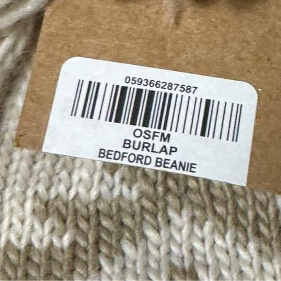 NWT Chaos Bedford (Earflap) Acrylic Printed Lifestyle Beanie Burlap Pattern - Picture 6 of 7